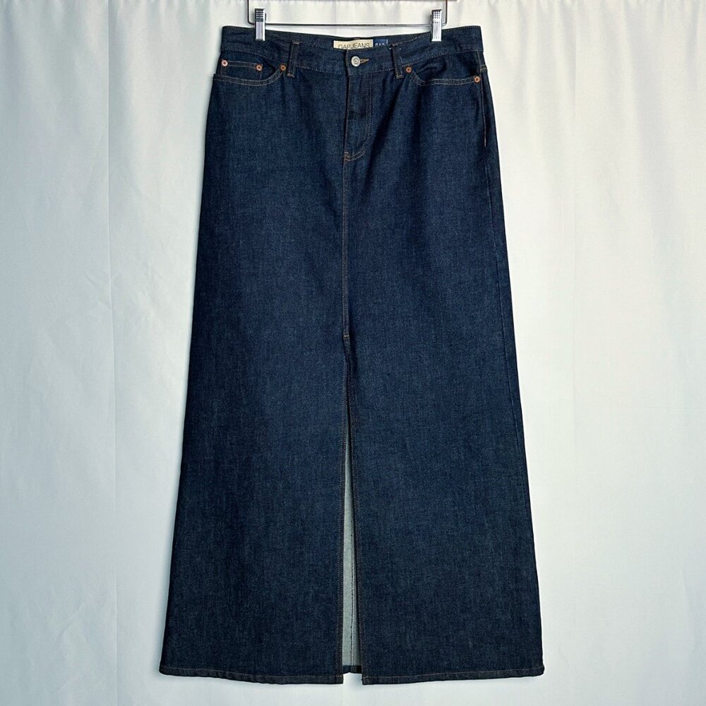 GAP Dark Denim Maxi Skirt – size 10